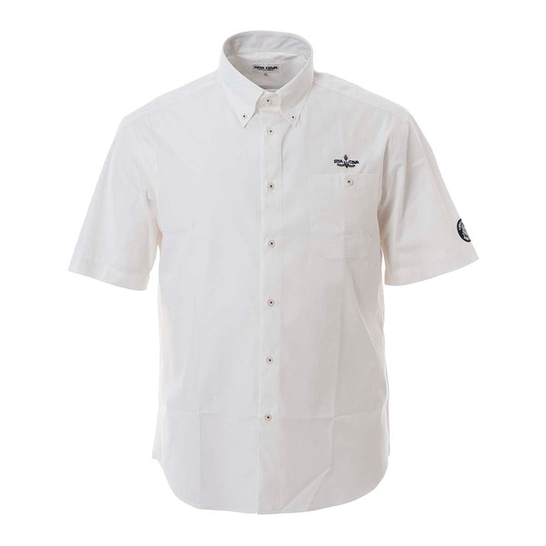 Short -sleeved button down shirt 10004510