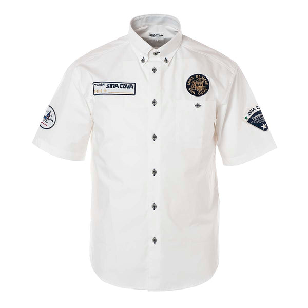 Short -sleeved button down shirt 20124520