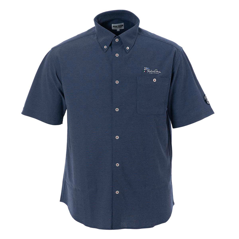 Short -sleeved button down shirt 20124570
