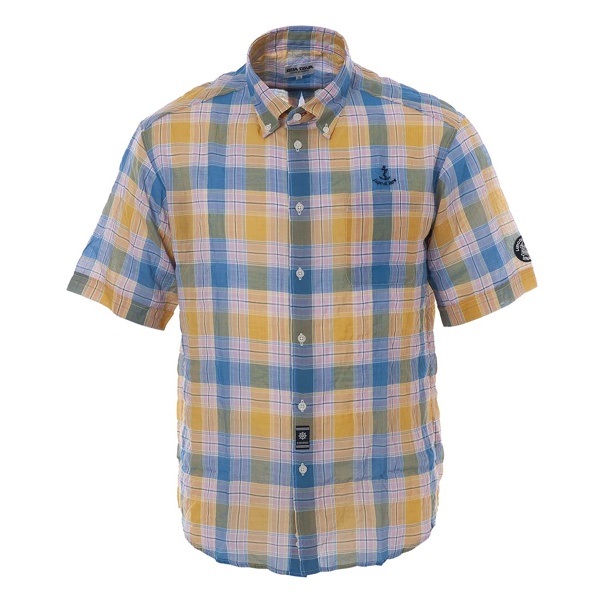 Short -sleeved button down shirt 20134520