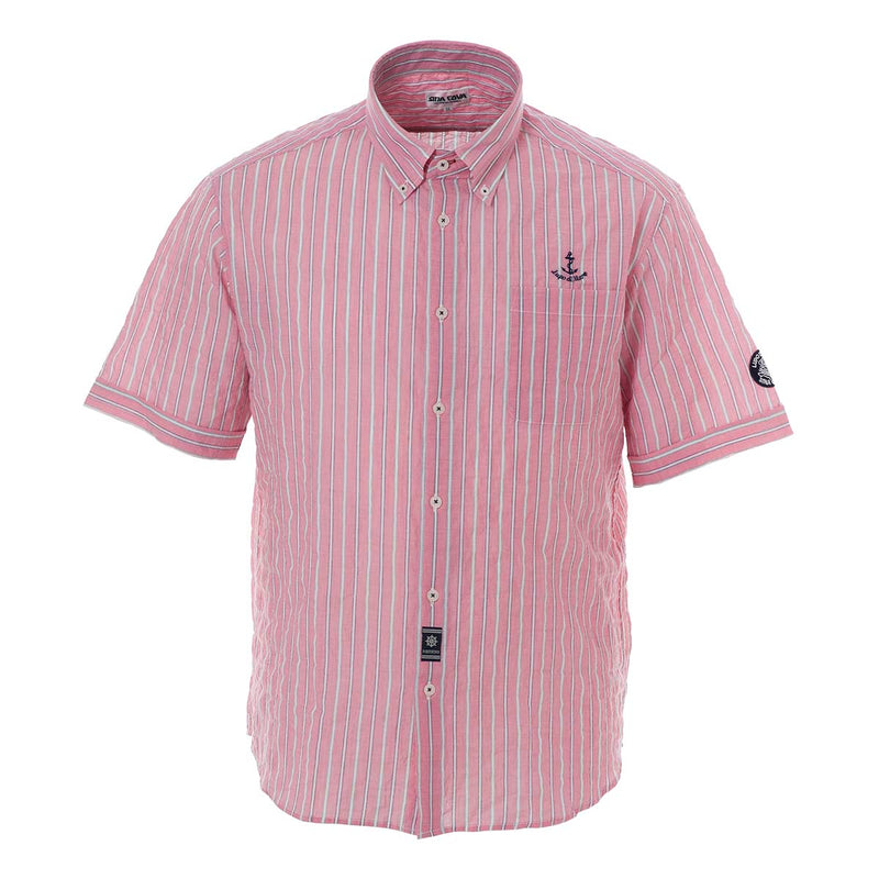 Short -sleeved button down shirt 20134530