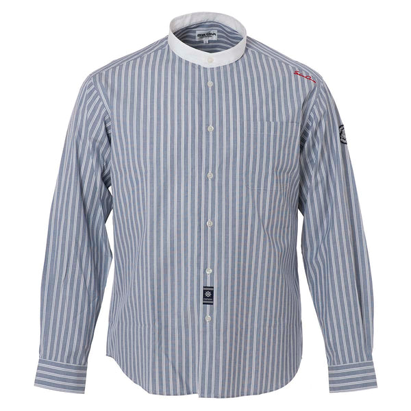 Band Collar Long Sleeve Shirt 21134011