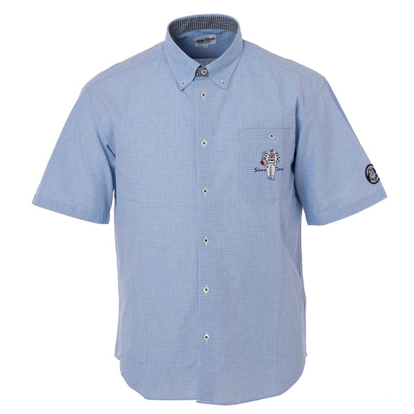 Short -sleeved button down shirt 21124510