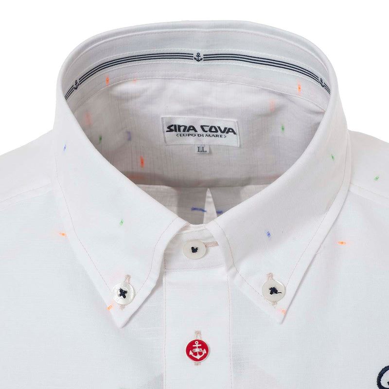 Short -sleeved button down shirt 21114510