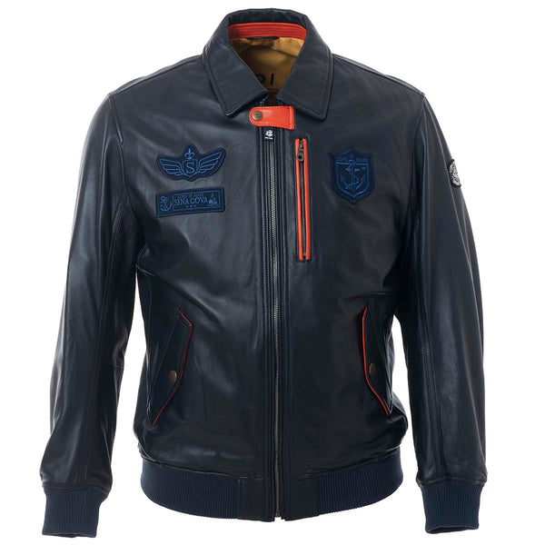 Leather blouson 21223910