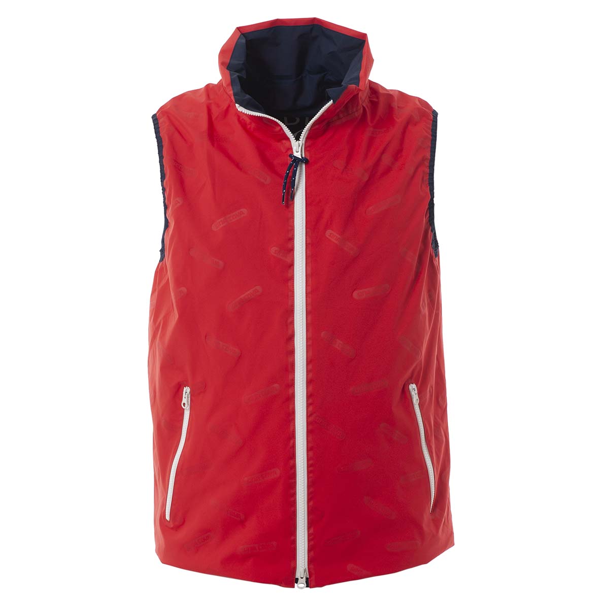 SINA COVA 薄手ブルゾン　赤 wnc シナコバ SINACOVA ブルゾン S オレンジ ジップアップ 中綿 メンズ