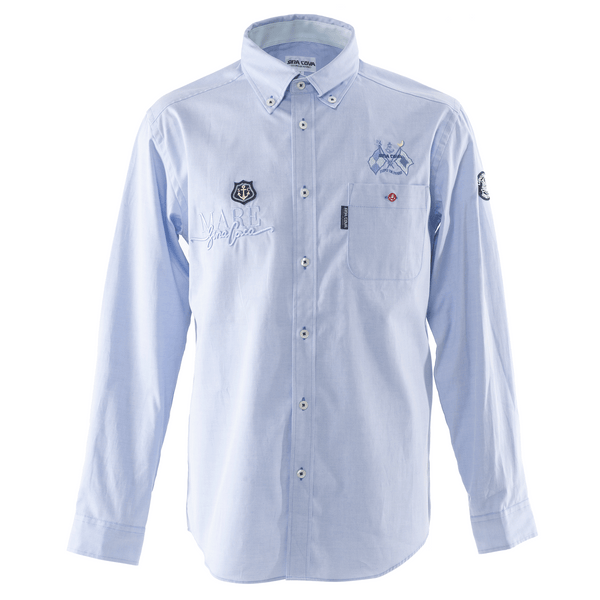 [Official] Shinakoba (SINA COVA) Long -sleeved button down shirt shirt cutter shirt embroidery smart casual 23114010