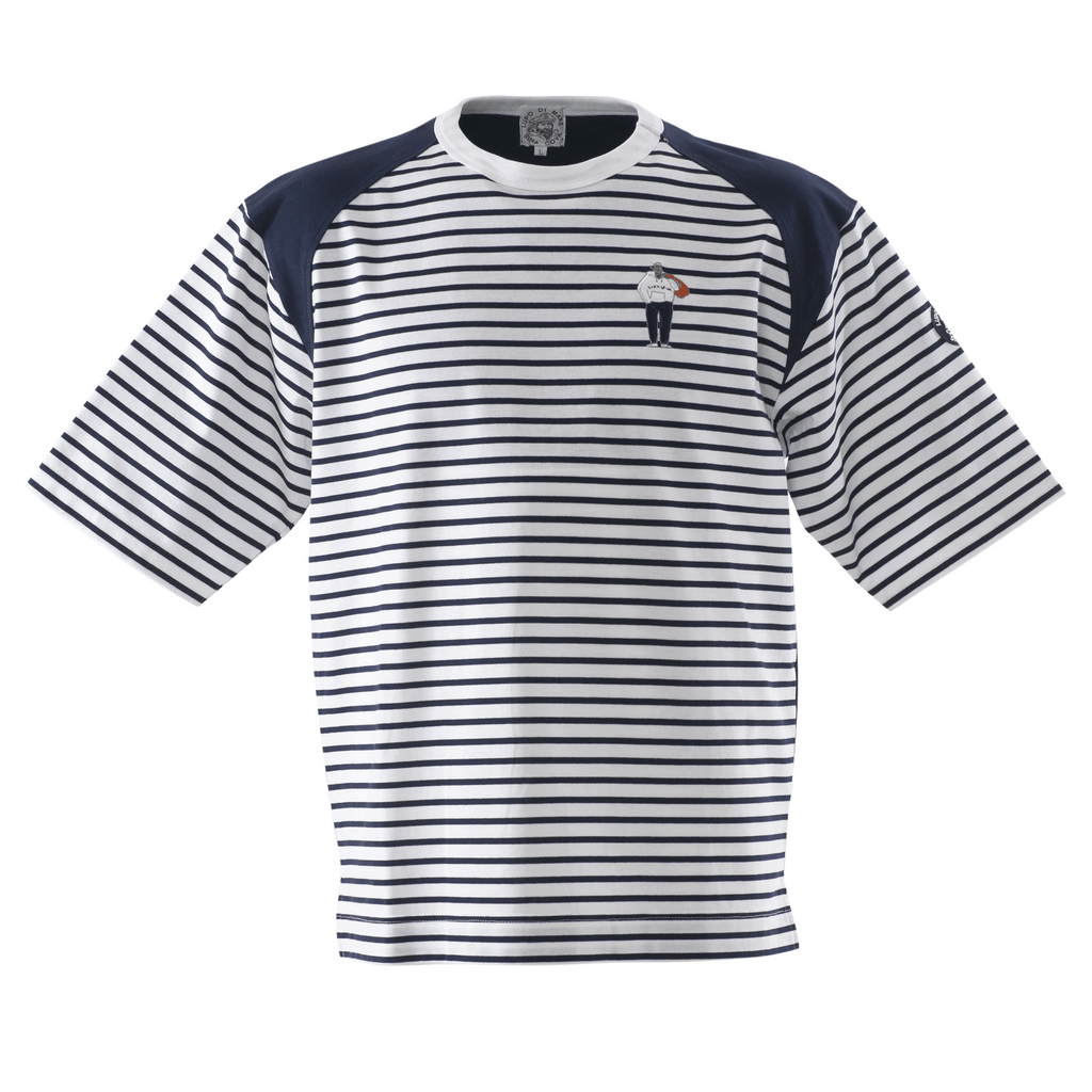 公式】シナコバ(SINA COVA)5分袖Tシャツ ボーダー切替Tシャツ 23120510