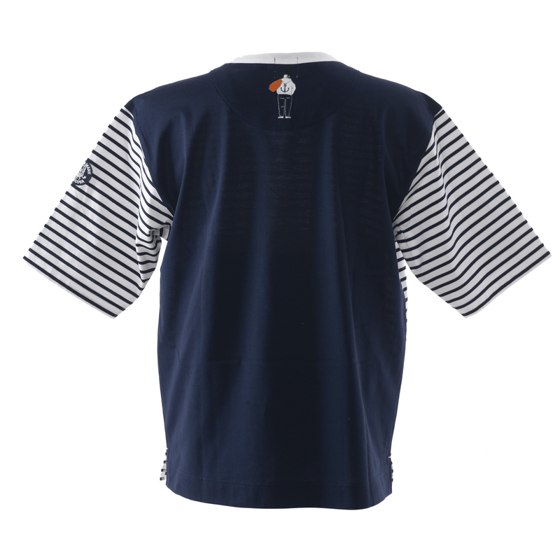 公式】シナコバ(SINA COVA)5分袖Tシャツ ボーダー切替Tシャツ 23120510