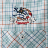 【公式】シナコバ（SINA COVA）長袖ボタンダウンチェックシャツ　23124020