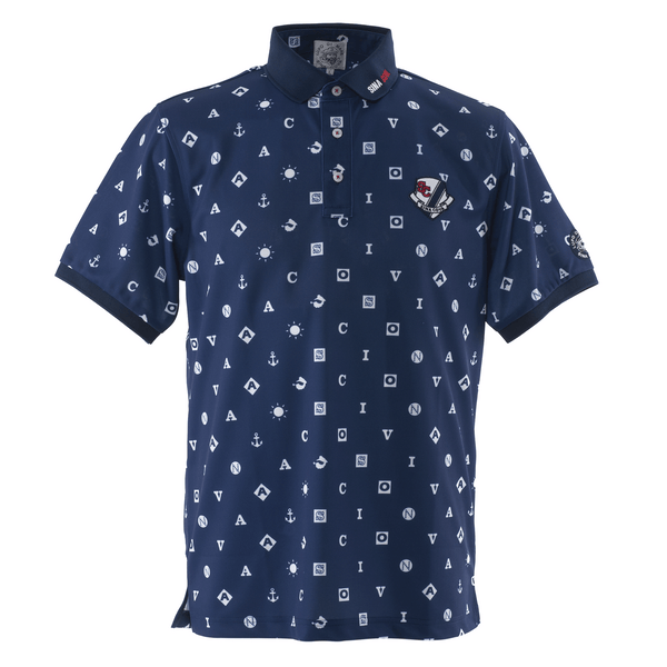 [Official] Sina Cova Short Sleeve Print Polo Shirt Function Material Sports 23150530