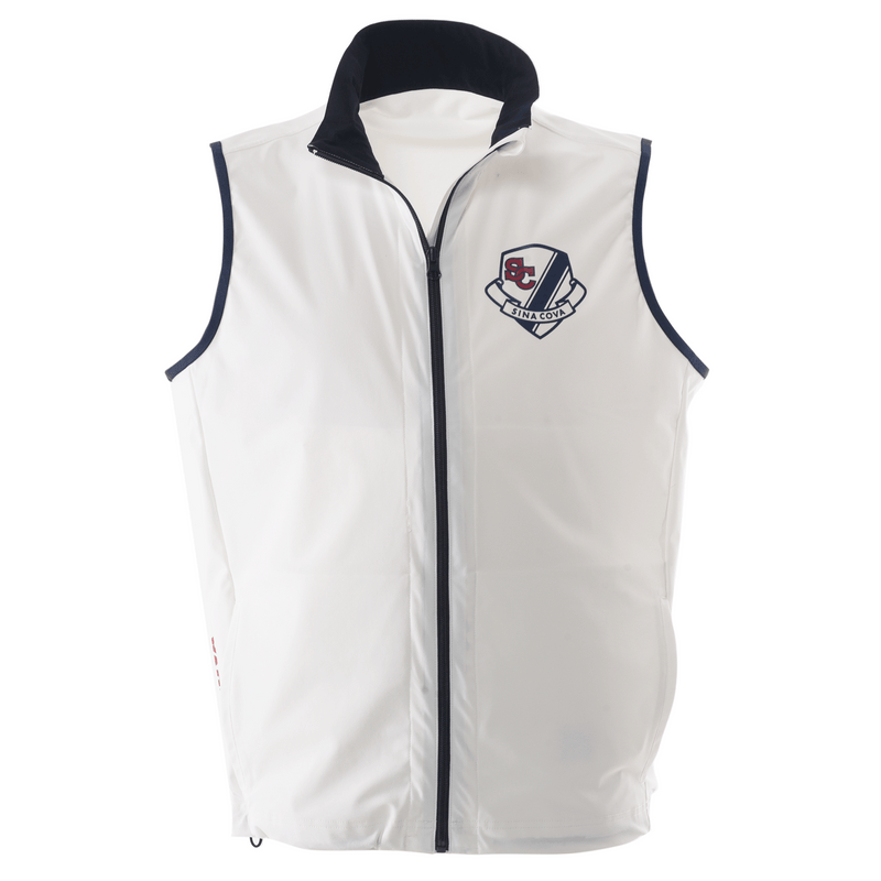 シナコバ定番ホワイトジップベストM シナコバ定番ホワイトジップベストM