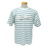 Drop shoulder border T -shirt 22110560