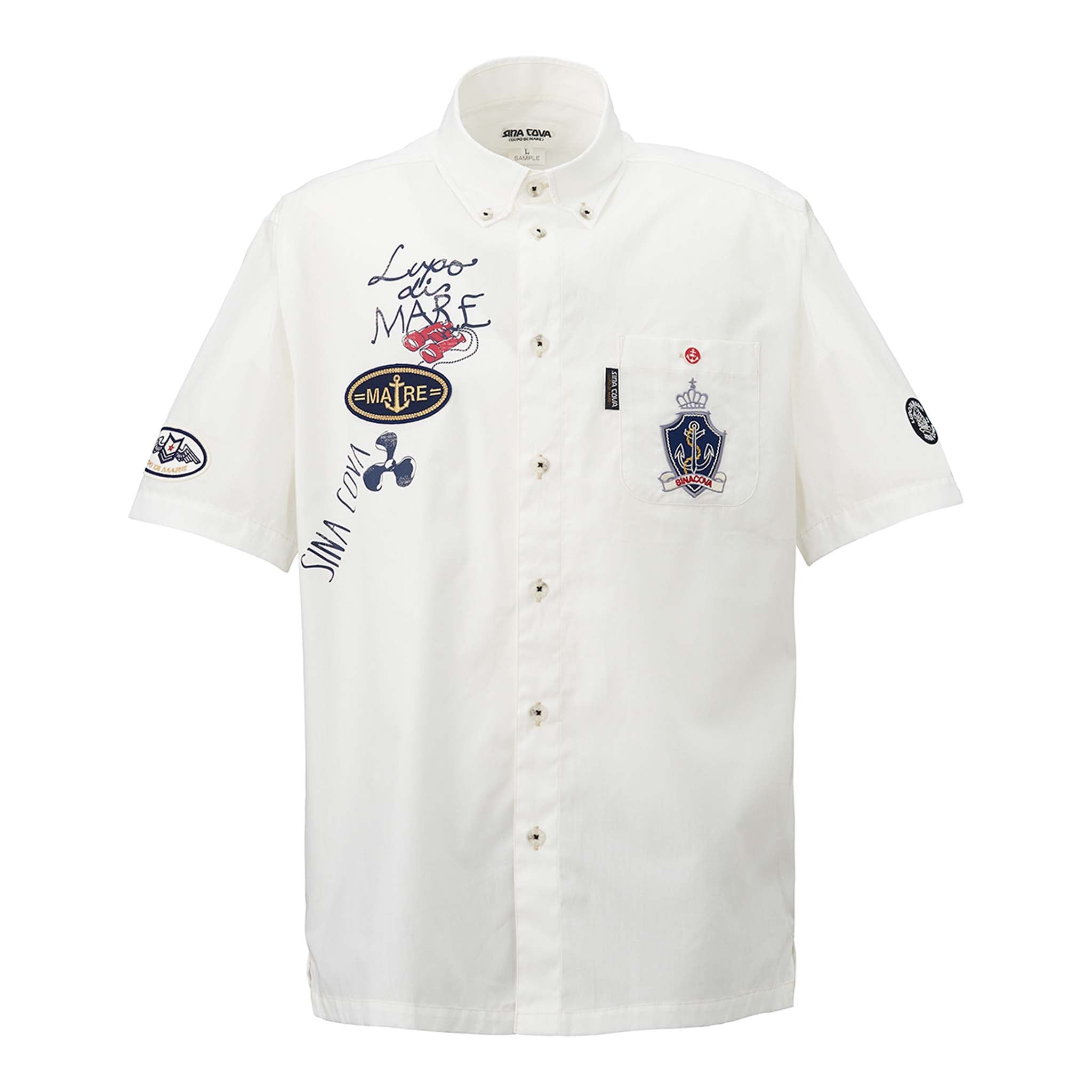 【アウトレット】シナコバ （SINA COVA） 半袖 ボタンダウンシャツ 22114530