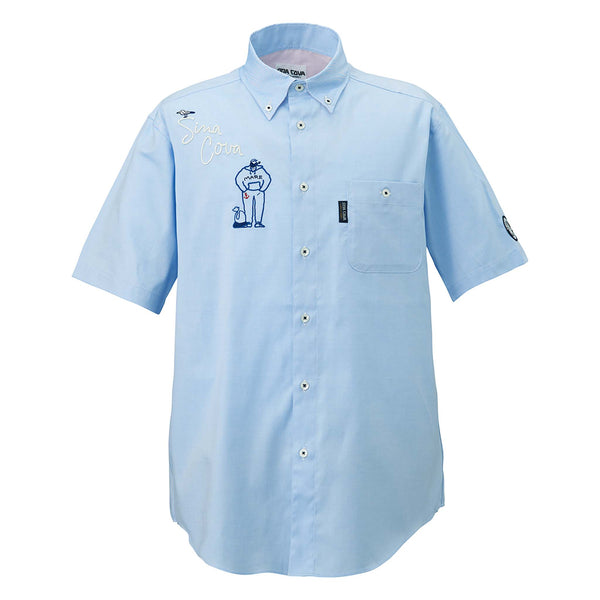 Short -sleeved button down shirt 22124520