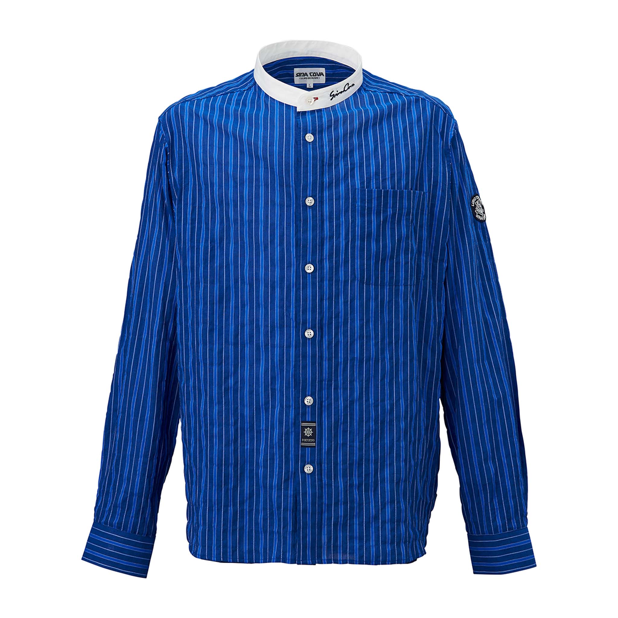 【アウトレット】シナコバ （SINA COVA） バンドカラー 長袖シャツ 22134010