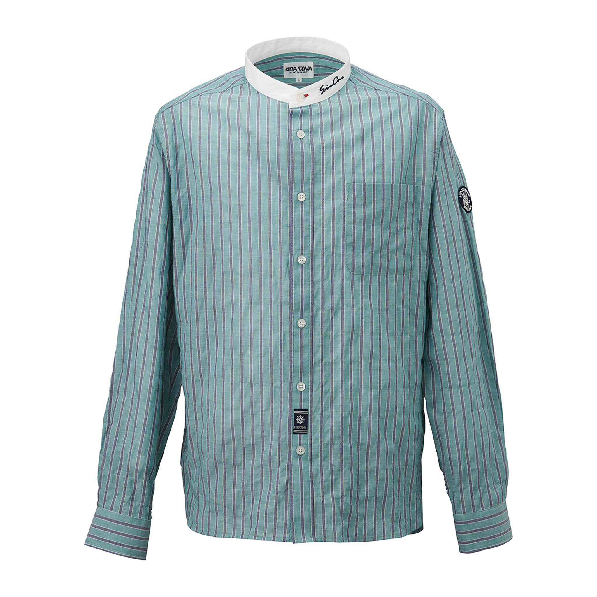 【アウトレット】シナコバ （SINA COVA） バンドカラー 長袖シャツ 22134010