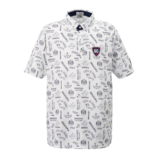 Patterned short sleeve polo shirt 22150510