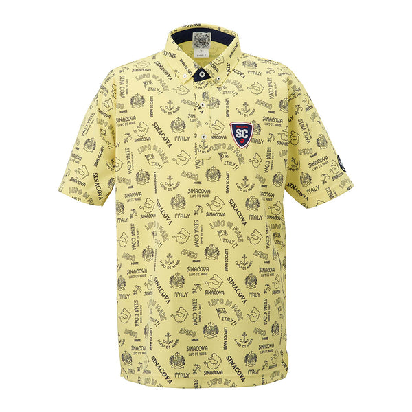 Patterned short sleeve polo shirt 22150510