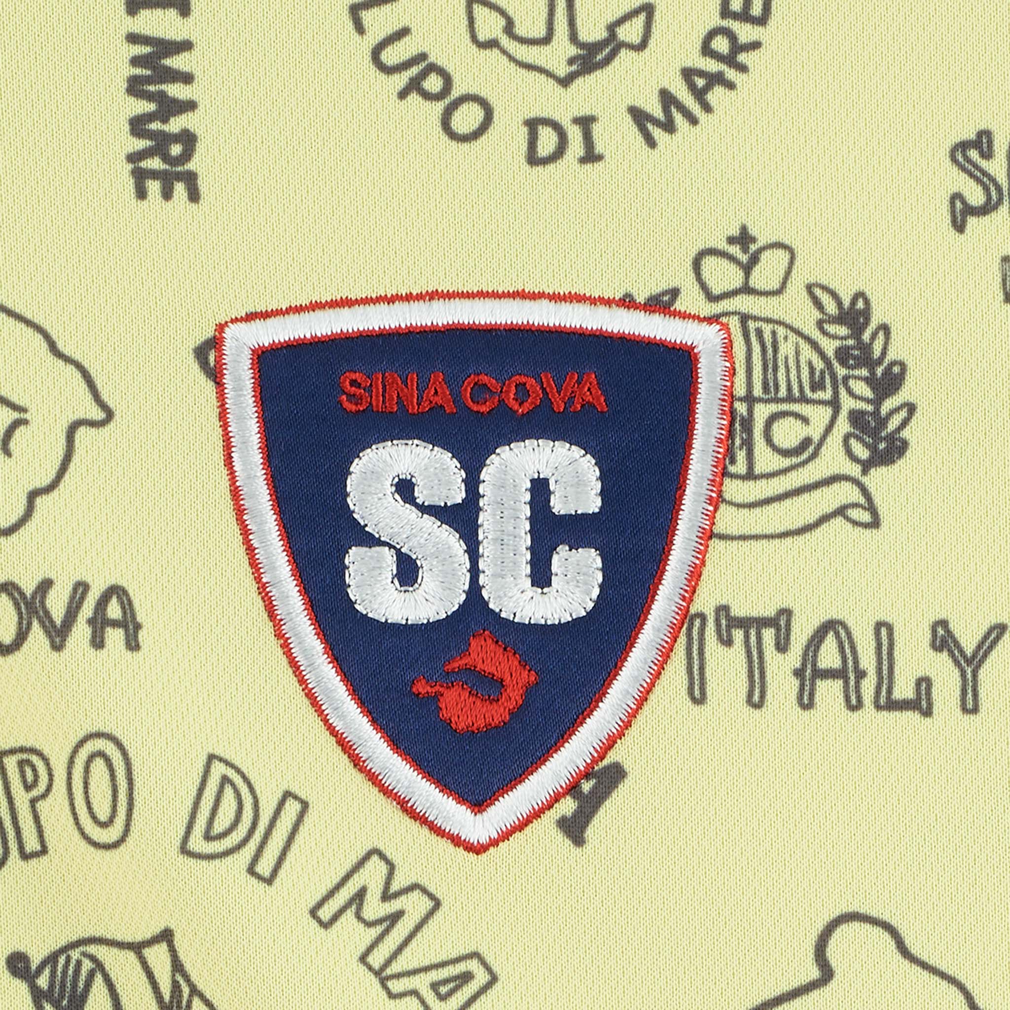 【アウトレット】シナコバ （SINA COVA）総柄半袖ポロシャツ　22150510