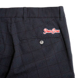 Houndstooth-check pattern Flat-front pants 22155020
