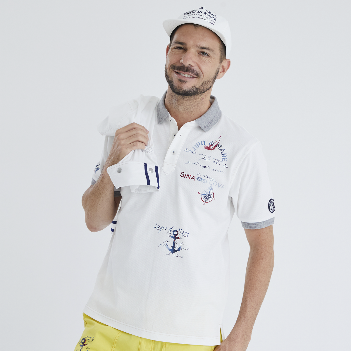 SINACOVA シナコバ 半袖ゴルフシャツ　セオアルファ　日本製 SINA COVA シナコバ 半袖ポロシャツ L ゴルフ メンズウェア MARE