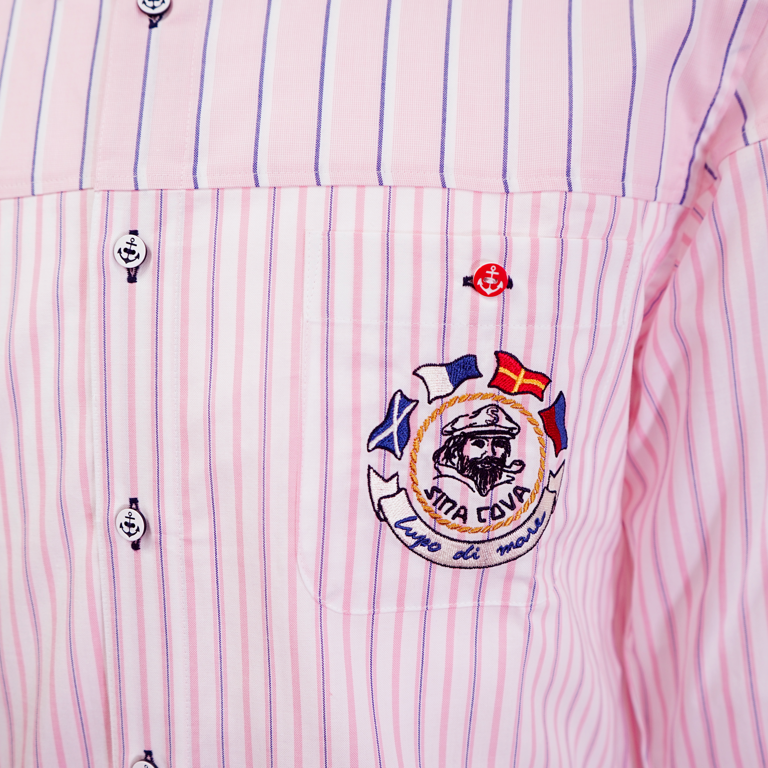 [Official] Shinakoba (Sina COVA) Long -sleeved button down shirt York Switch shirt 23124010