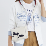 【公式】シナコバ（SINA COVA）Ｗファスナーショルダーバッグ　男女兼用　コード刺繍デザイン　　23177030
