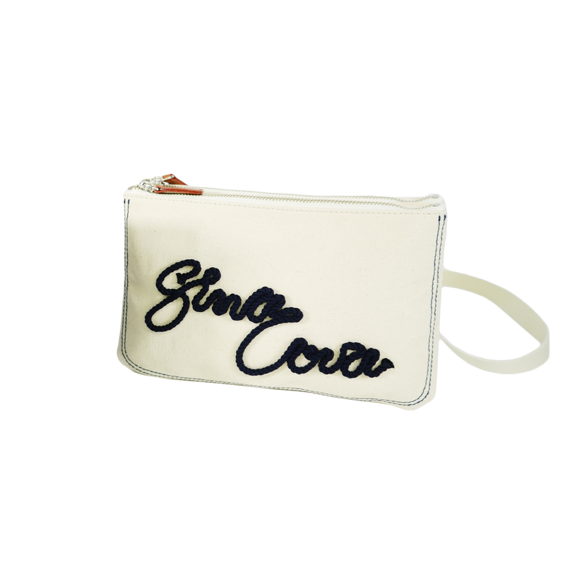 【公式】シナコバ（SINA COVA）Ｗファスナーショルダーバッグ　男女兼用　コード刺繍デザイン　　23177030