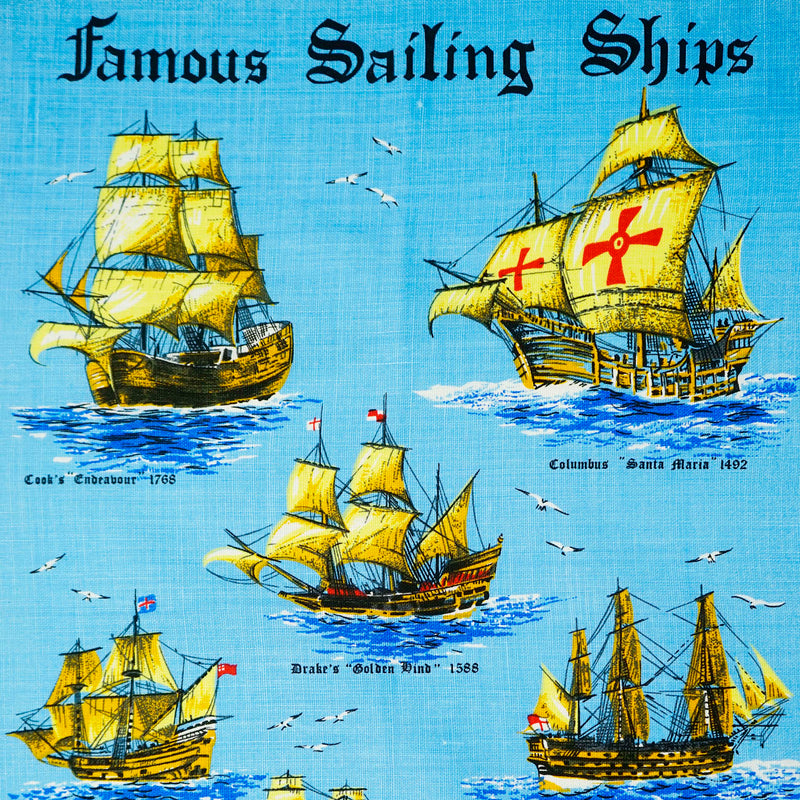 Tea towel Famous Sailing Ships 57000670