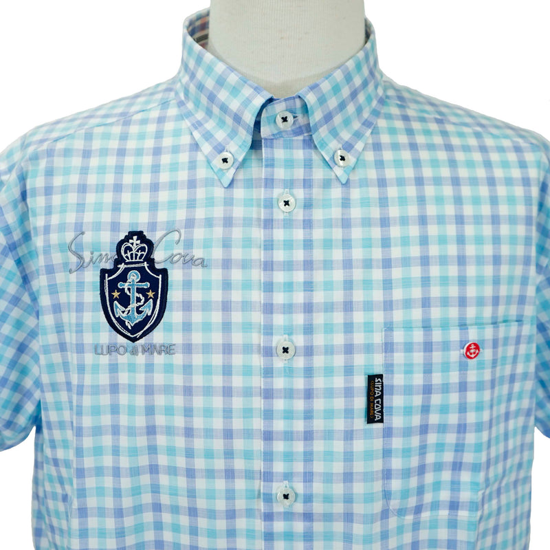 Short -sleeved button down shirt 22114510