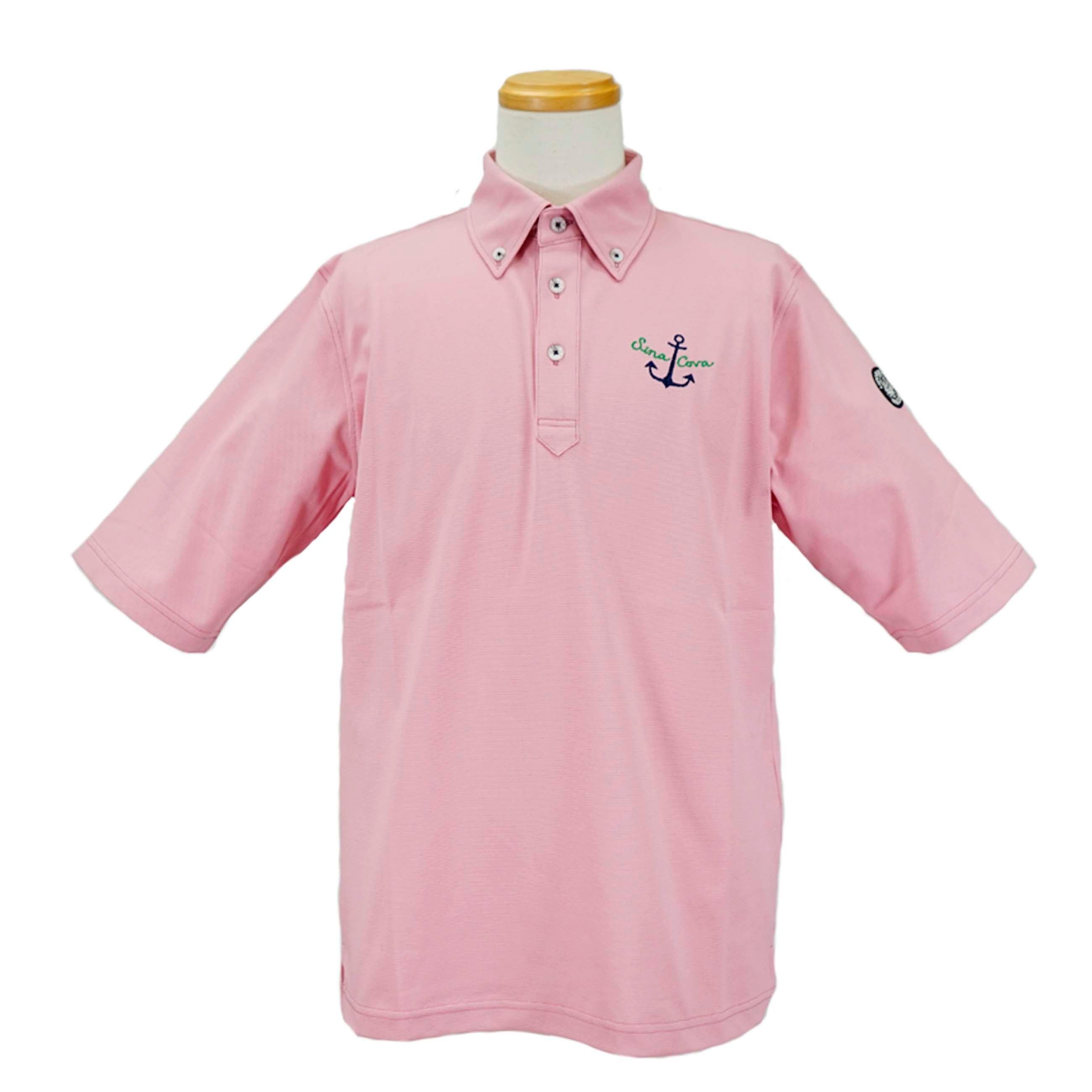 アウトレット】シナコバ （SINA COVA） 5分袖 ボタンダウンポロシャツ